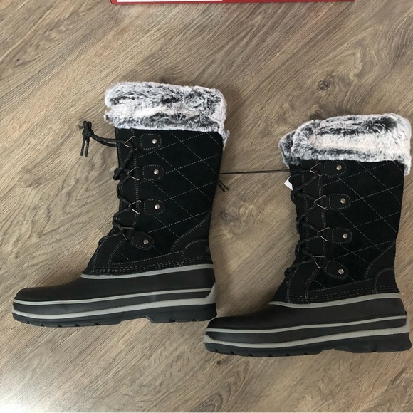 KHOMBU Ellie black and gray winter boots. - Picture 7 of 11
